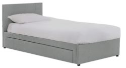 Hygena - Keating 1 Drawer Grey - Bed Frame - Single